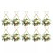 10pcs Gold Metal Diamond Shape Flower Vases Tabletop Wedding Centerpieces Stand